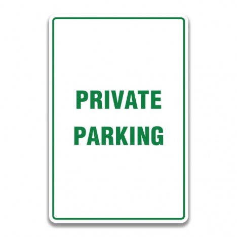 PRIVATE PARKING SIGN